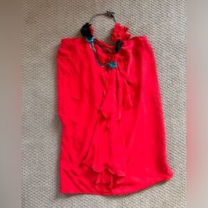 Alice + Olivia strapless dress with removable adornment